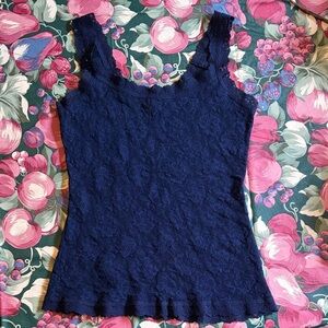 Hanky Panky Deep Blue Navy Lace Camisole